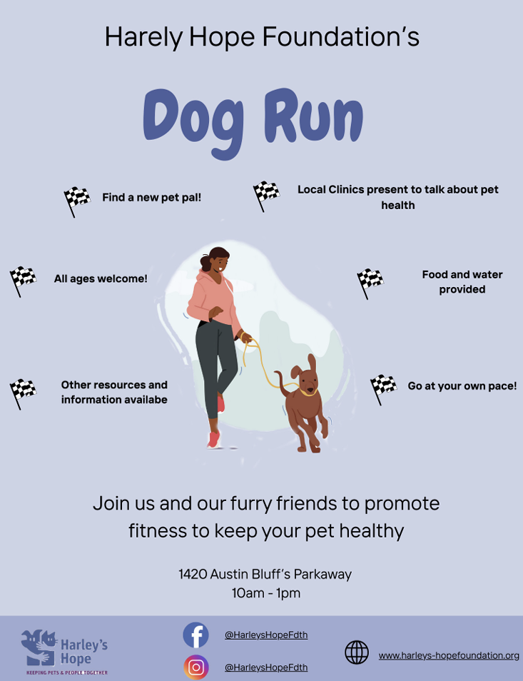 Dog Run Flyer Template Example