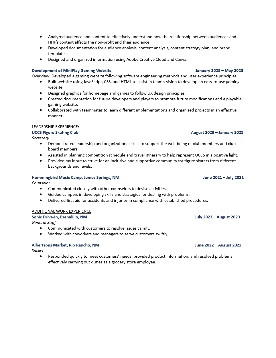 Jessica Webb Resume - Page 3